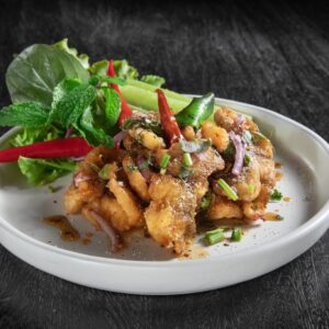 LAAB PLA / THAI STYLE FRIED SNAPPER SALAD